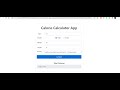 Calorie Calculator In JavaScript With Free Source Code | Source Code & Project