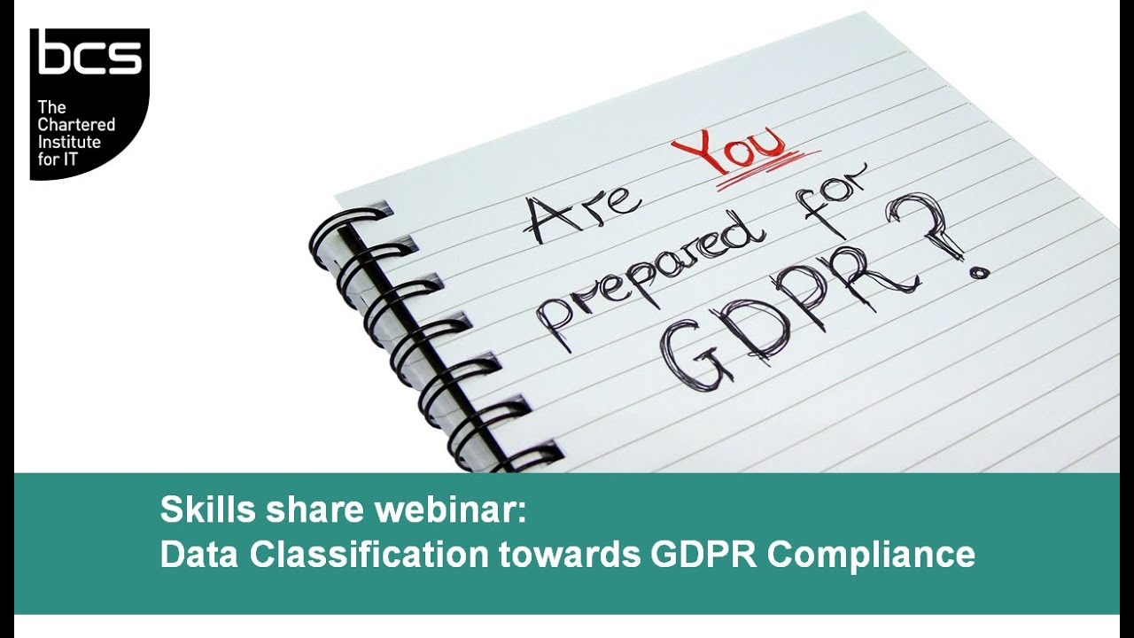 Skills Share Webinar Practical Steps Towards Gdpr Compliance Youtube