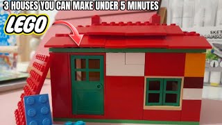 3 LEVELS OF BASIC HOUSES YOU CAN MAKE #lego #house #building