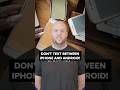 FBI warns users to be cautious texting between Android and iPhone.