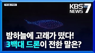 서울 밤하늘 수놓은 드론 '고래·바다거북'…\