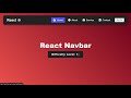 React Navbar Tutorial - Responsive Navbar in React JS (Advance)