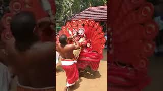 Kuttichathan Theyyam | Sasthappan theyyam shorts | How it's made | Chambad mandolayil kshethram