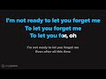 lewis capaldi forget me piano karaoke