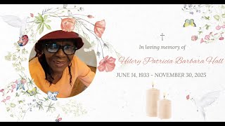 Funeral Service 12/21/25 I Elder Hilery Hall