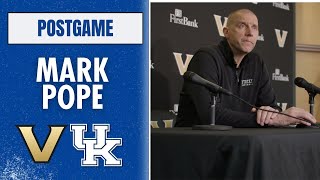 Mark Pope recaps Kentucky's loss to Vanderbilt