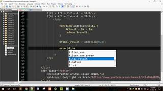 17 PHP Basic Fundamental Function Arguments and Parameters