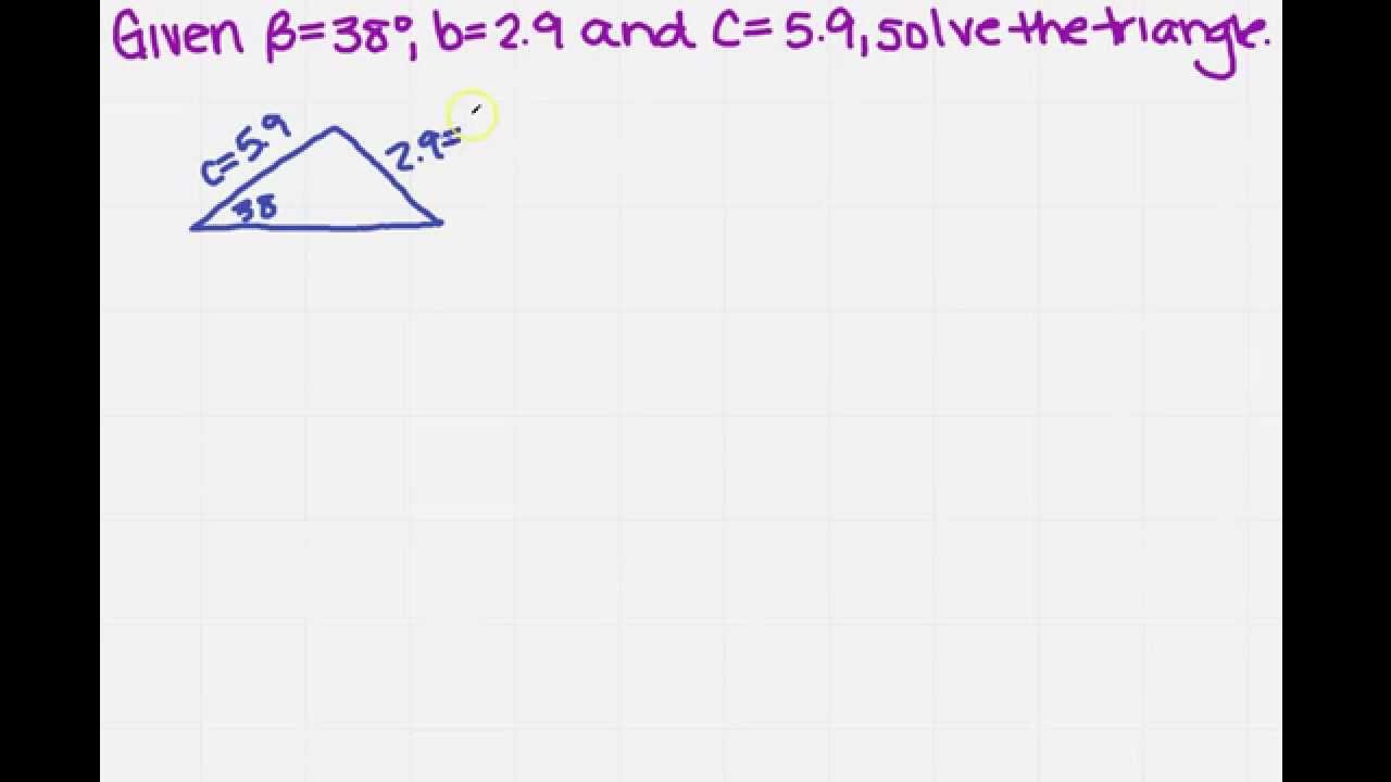 Solve SSA Triangle - YouTube