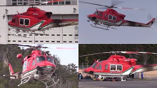 22/03/11 奈良県ヘリポート 奈良県防災航空隊 Bell 412EP (JA20NA) Departure \u0026 Arrival at Nara Pref. Heliport