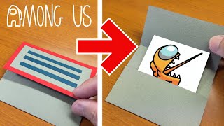 Very Easy！AMONG US Vent FUNNY PAPER CRAFT & ARTS｜POP-UP CARD Tutorial #02