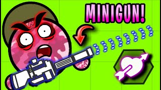 Surviv.io MINIGUN - Is This The Best New Weapon!? (Survivio Valentine's Update)