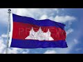 cambodia flag animation stock motion graphics