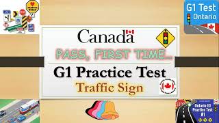 G1 Test Practice Ontario 2023.  Ontario G1 Signs Test .G1 signs practice test- Part#1of2