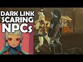 NPC REACTIONS to DARK LINK | Breath of the Wild | ZELDA BotW | The Basement