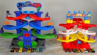 Tournament On PJ Masks Spiral Die Cast Playset & Disney Pixar Toy Story 4 Carnival Spiral Speedway