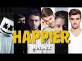 Marshmello/Bastille/Zedd/Alessia C/The Chainsmokers/Coldplay/Kygo/Selena G & Alan W- Happier Minimix