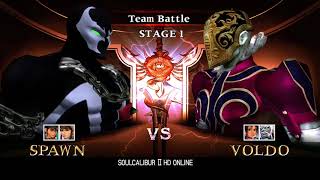 Soulcalibur 2 HD Team Battle using All Characters on Xbox One