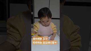 24개월 마니짱. 응아하는 어린이집 친구 따라하는 포도마니짱ㅋ 250213(24개월)