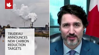 Trudeau announces new carbon reduction targets at international climate summit