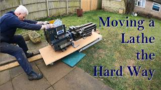 Power, trunking and moving a lathe