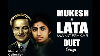 Lata Mangeshkar & Mukesh Hindi Duet Songs | Best 25 Mukesh & Lata Mangeshkar Romantic Songs Jukebox