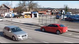 Slunj, centar grada, promet i park uživo - live streaming