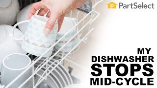 Why Is My Dishwasher Stopping Mid-Cycle? | PartSelect.com