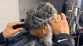 ASMR Secrets: Satisfying Scissor HAIRCUT | Old Man’s TRANSFORMATION