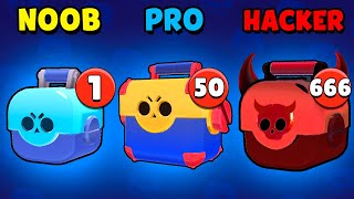 NOOB vs PRO vs HACKER - Brawl Stars