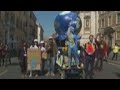 Protest in Italy for climate action and peace