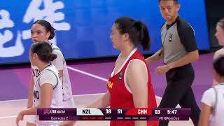 U18中国女篮VS新西兰亚洲杯！张子宇三节狂轰30分9篮板！太逆天啦