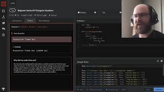 Triangular Numbers - Worked Solution (Brute Force) - Codewars Kata - Python