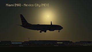 Infinite Flight 24.4 Live| American Airlines B38M MIA-MEX