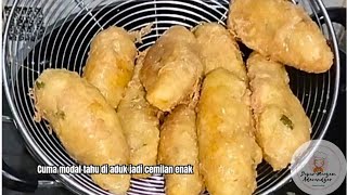 Punya Tahu Bikin Cemilan Aja, Cuma Dicampur Tepung Jadi Cemilan Enak‼️