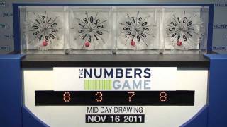 Midday Numbers Game Drawing: Wednesday, November 16, 2011