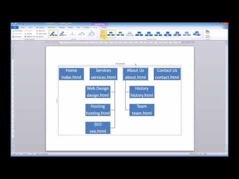 Creating a sitemap using Microsoft Word SmartArt Creating a sitemap using Microsoft Word SmartArt