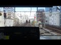 水道橋～飯田橋駅、中央総武線、最後尾車両から suidōbashi~iidabashi