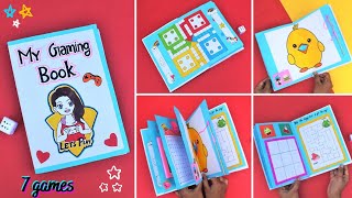 7 Paper Games in a Book/How to make Cute Gaming Book/DIY Easy & Funny Paper Games/Paper Game book