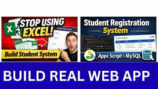 Stop Using Excel! Build a Student Registration System with Google Apps Script & MySQL