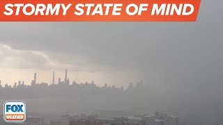 NYC Skyline Disappears as Heavy Rain Approaches City