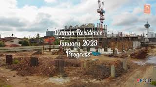 D'aman Residence site progress Jan 2023