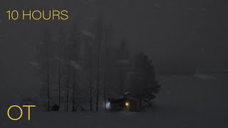 Winter Refuge Wisconsin | Blizzard Ambience with Howling Wind \u0026 Blowing Snow | 10 HOURS