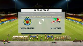 Waasland Beveren vs Oostende | Belgian Pro League (24/11/2020) | Fifa 21