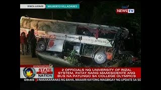 2 official ng URS, patay nang maaksidente ang bus na patungo sa college olympics