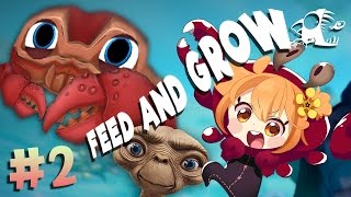 【2화】 외계인 같은 게를 키운다?! : 꽃게 키우기 시뮬레이터 【꽃핀】 Feed AND GROW