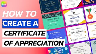 How to Create a Certificate of Appreciation