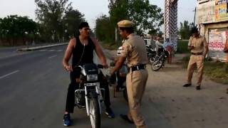 After chokeslaming two Police Constable Shanky Singh was finally stopped at a Police checking Nakka