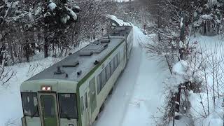 ＪＲ 北上線　南本内川鉄橋　2019-01-27