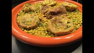 Tajine de veau petits pois et artichauts