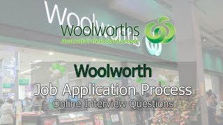 Woolworth Job Application Process - Interview Questions 2019